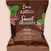 Новинка! Мило з органічною олією какао і м'ятою Love Nature 45854