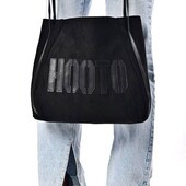 Красивая стильная черная сумка HooTo 32*35*10см