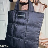 Niche black puffer bag новый брендовый шоппер пуффер