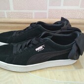 Кросівки кеди Puma замш 37 розмір 24см з бантами