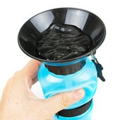 Переносная, дорожная поилка для собак dog water bottle 550 мл