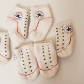 Теплі шкарпетки Converse 0 - 6 мес (3 пари))