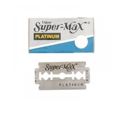 Лезвия двухсторонние для бритья super max platinum 5 шт из нержавеющей стали многоразовые н4513