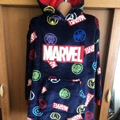 Меховушка, плюшева туника, кофта, худи, L- xL. Marvel (Марвел)