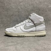 Шкіряні кросівки Nike Dunk High White dd1869-111 оригінал