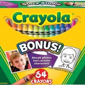 Набір воскових олівців Crayola 64 шт, оригінал. Восковые карандаши Крайола