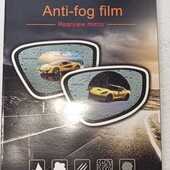 Пленка anti-fog film 100х145 мм, антидождь для зеркал авто | бесцветная защитная