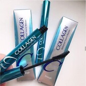 Водостійка підкручуюча туш для вій чорна Enough Collagen Waterproof Volume Mascara 9 г