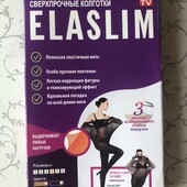 Колготки женские нервущиеся elaslim black эласлим черные