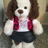 Великий фірмовий інтерактивний песик 40см. Фірма Build A Bear . (гавкає та звук серцебиття ).