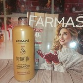 Профессиональный шампунь для волос с кератином Keratin Therapy Farmasi, 360мл.