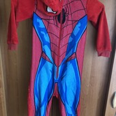 Пижама, человечек, кигуруми, слип, розмір 110-116 см, Спайдермен, Spiderman. сост. отличное