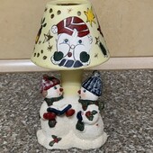 Вінтажний керамічний підсвічник Vintage Snowman Collection Висота 20см.