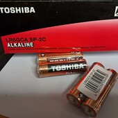 Батарейка алкалиновая Toshiba, 1,5v, AA, LR6, в лоте 4 шт