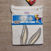 Looney tunes! Укороченная трикотажная футболка для девочки! 122/128! Лот 106