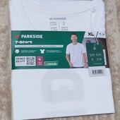 Чоловіча бавовняна футболка Parkside (XL (56/58), біла)