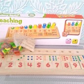 Деревянная логическая игра С 29505. Деревянная игра Математика