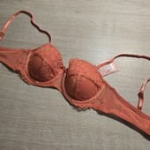 Hunkemoller! Мереживний жіночий бюстгальтер 70С spiced coral! Лот 254