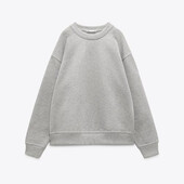 Сірий базовий світшот zara M-L