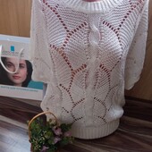 Ажурная кофточка летучая мышь