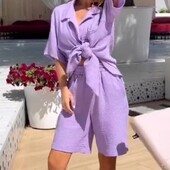 Стильный костюм жатка на лето р.50/54