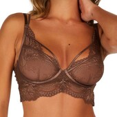 Hunkemoller! Мереживний жіночий бюстгальтер на кісточках з додатковими стрічками 80Д peppercorn! Лот