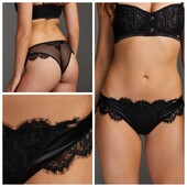 Hunkemoller noir! Надзвичайно гарні жіночі труси з попкою із сіточки Л розмір! Лот 67