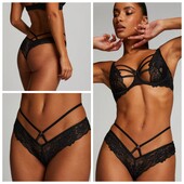 Hunkemoller private collection! Еротичні жіночі труси з доступом М розмір black! Лот 405