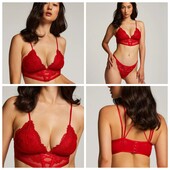Hunkemoller! Дуже гарний мереживний жіночий бюстгальтер, бралет S розмір tango red! Лот 414