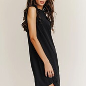 ® H&M ➤ черное платье шифон бренд оригинал xs-s