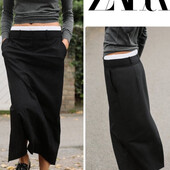 Міді спідниці з подвійним поясом zara xs-s