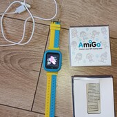 Smart годинник дитячий AmiGo GO004 жовто-блакитний