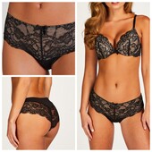 Hunkemoller! Елегантні жіночі труси з мереживом S розмір caviar! Лот 507