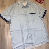 Новий стан.Сорочка з коротким рукавом , розмір ХЛ.ног 60см.