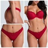 Hunkemoller! Мереживні жіночі труси, стрінги 2Хл розмір bittersweet! Лот 872