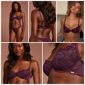 Hunkemoller noir! Неймовірний жіночий бюстгальтер з мереживом 75Д perfect plunge! Лот 458