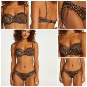 Hunkemoller! Трендовий лепардовий жіночий бюстгальтер 80Е, низ М розмір taupe! Лот 468