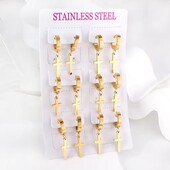 Сережки Stainless Steel нержавіюча сталь