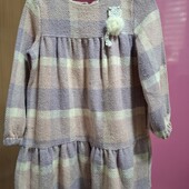 Тепла сукня на дівчинку 110р (4-6р)