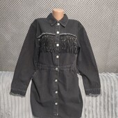 Симпатичное джинсовое платье на пуговицах, р.L/XL