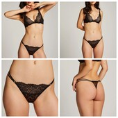 Hunkemoller! Спокусливі жіночі труси із мережива і сіточки 2Хл розмір леопард caviar! Лот 76