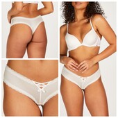 Hunkemoller! Якісні жіночі труси з мереживним оздобленням Хл розмір snow white! Лот 8