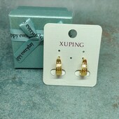 Сережки xuping позолота