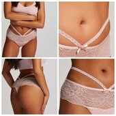 Hunkemoller! Спокусливі жіночі труси з мереживом, стрінги S розмір pale mauve! Лот 616