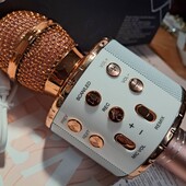 231 Караоке-микрофон , беспроводной со светодиодной подсветкой, портативная мікрофон-колонка