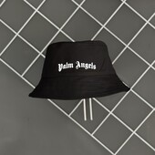 Панама чорна Palm Angels біле лого