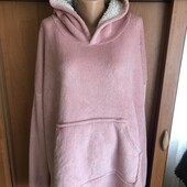 Меховушка, плюшева туника, халат, худи, 3-5XL. Sienna. слип, пижама, плед