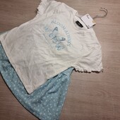 С&А! Красивый летний набор: футболка для девочки и юбка! 146/152! Лот 3900! Нюанс!