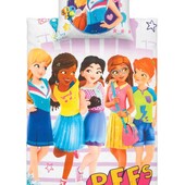 Розпродаж! Дитяча постільна білизна " Friends" Lego,100% бавовна, з ЄС
