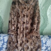 Норкова шуба довга, з кусочків